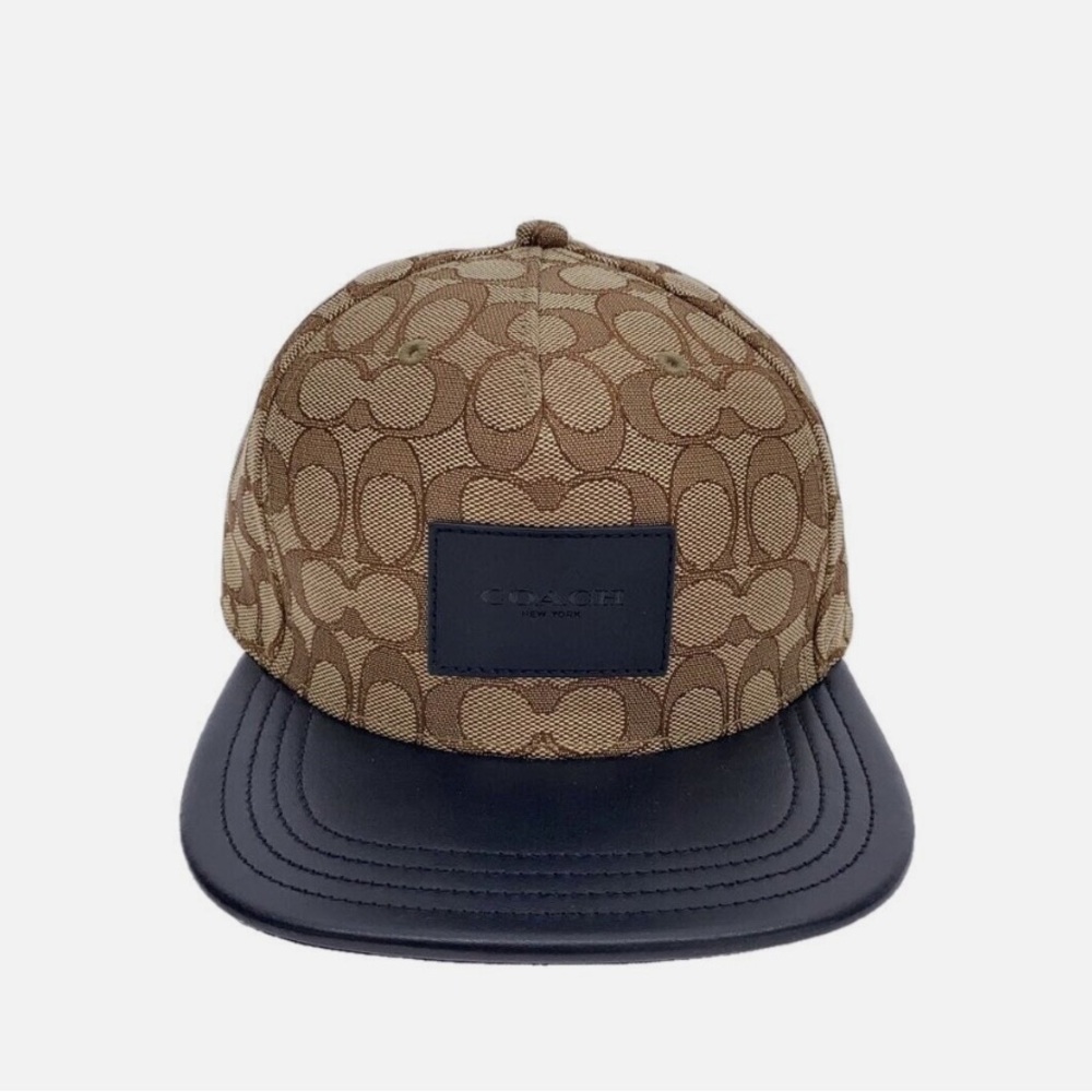 Coach Signature Brown and Black Hat